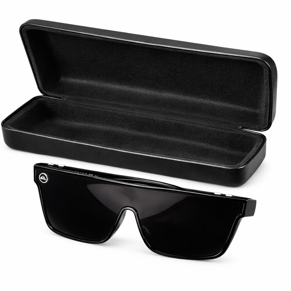 Quiksilver Other - Quiksilver Black Shield Wraparound Sport Sunglasses w Case